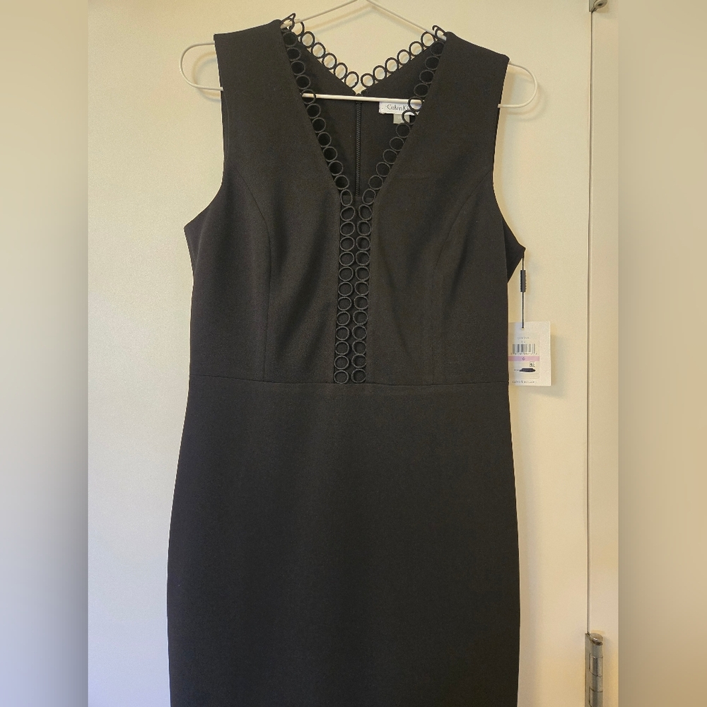 NWT Calvin Klein Black Sleeveless Dress